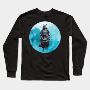 Stylized samurai warrior Long Sleeve T-Shirt